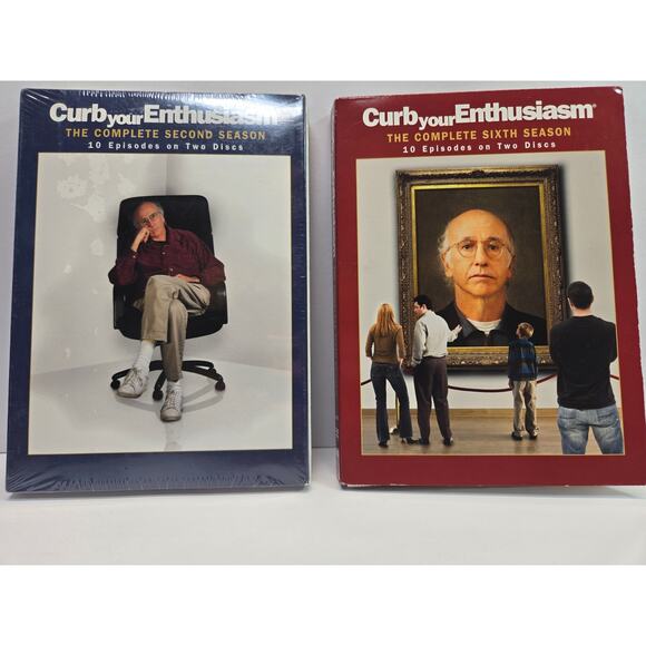 HBO Curb Your Enthusiasm Sealed Season 2 and Complete Season 6 DVD Bundle Set - Picture 1 of 4